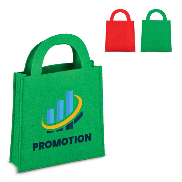 Vilten geschenktasje 15 x 21 cm